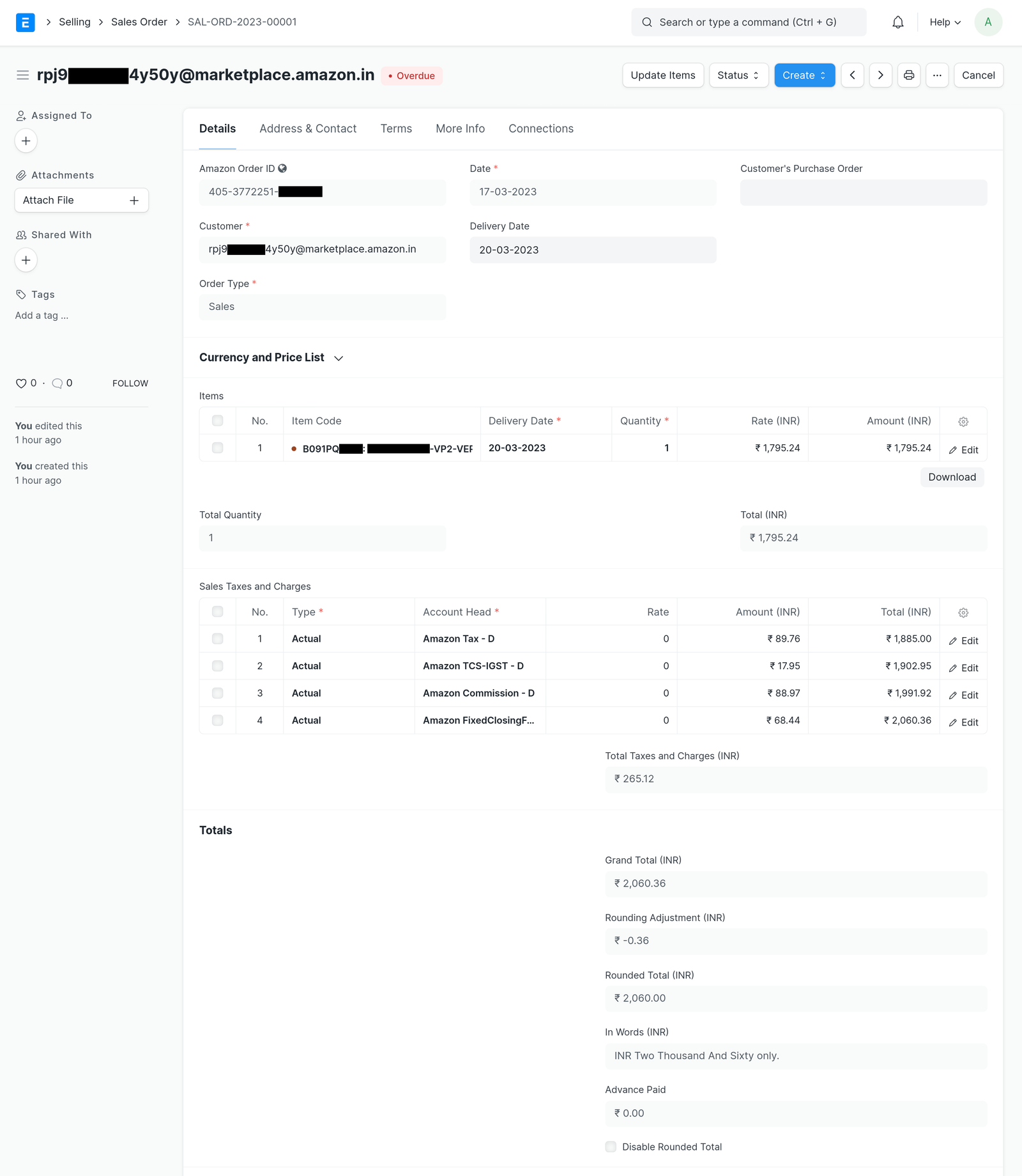 Sales Order